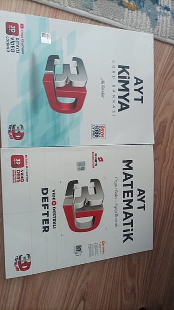 3D ayt kimya ve ayt matematik video ders defteri 