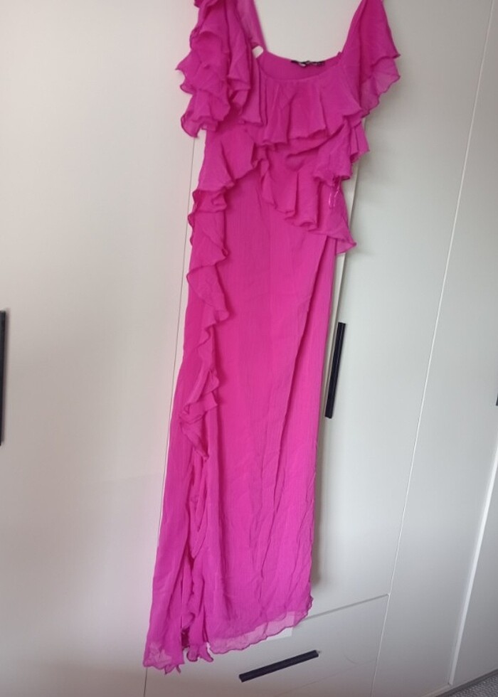 Şifon elbise - Görsel 4