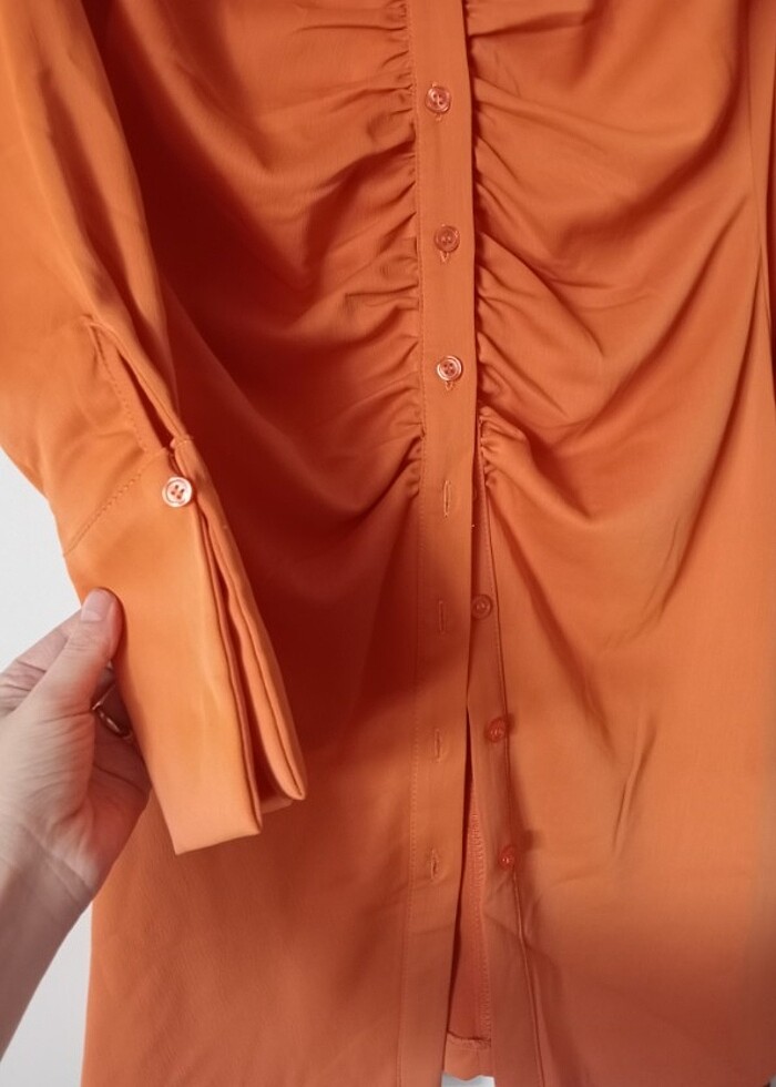 Saten elbise - Görsel 4