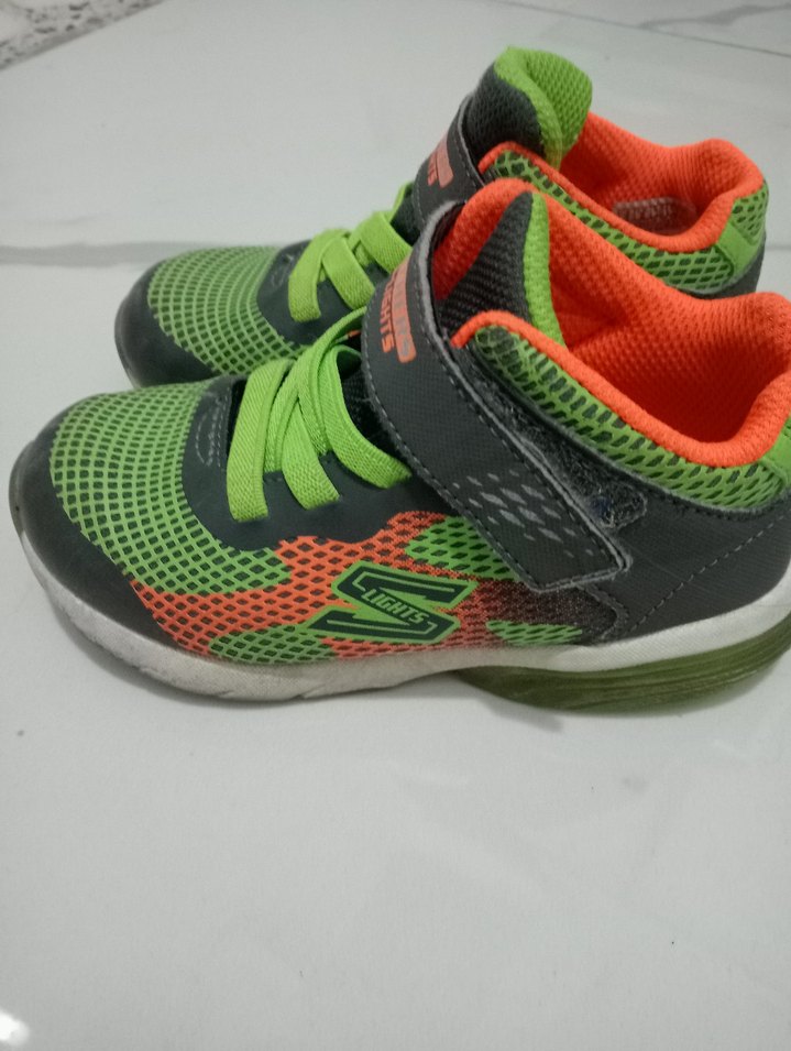 Yeşil Yılan Desenli Erkek Çocuk Spor Ayakkabı - Görsel 3