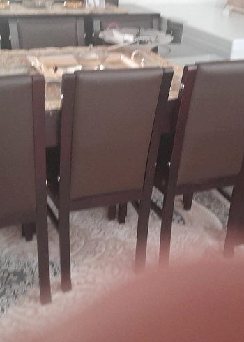Bellona Koyu Kahverengi Ahşap Yemek Masası