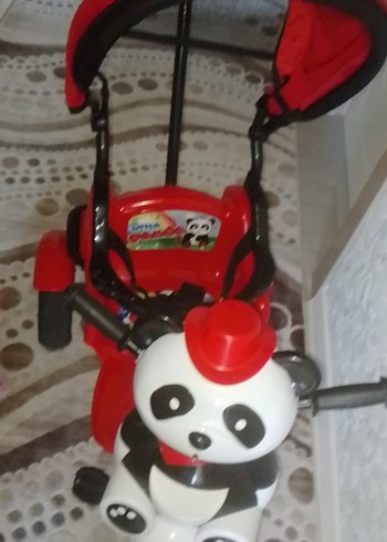 Renkli Kırmızı Panda Temalı Üç Tekerlekli Bisiklet