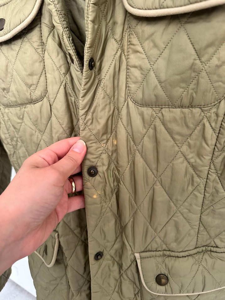 Barbour Bej Kapitone Ceket — görsel 4/5