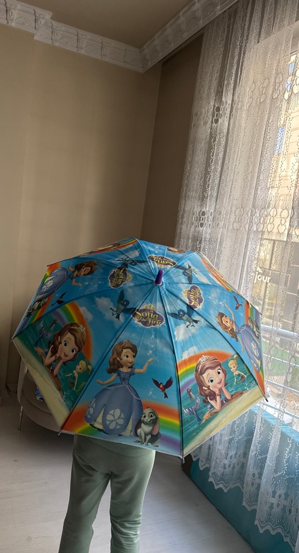Şeffaf Kız Çocuk Pop Kültür Şemsiye - Görsel 2