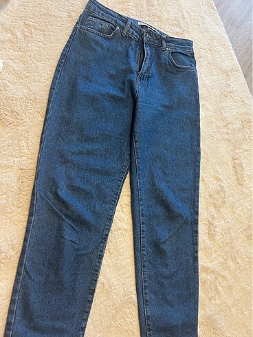 27 Beden Koton Mom Jean Pantolon