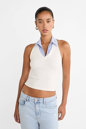 Stradivarius yakalı top
