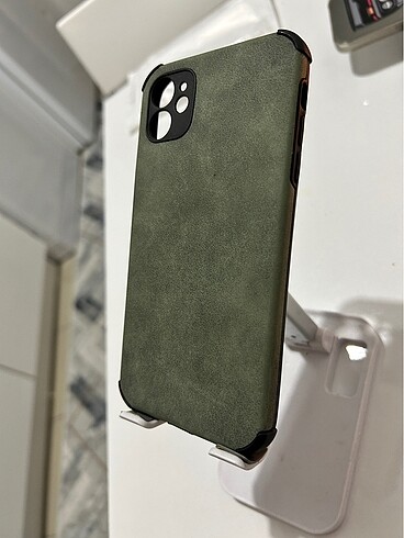 İPhone 11 Süet Haki Telefon Kılıfı - Görsel 2