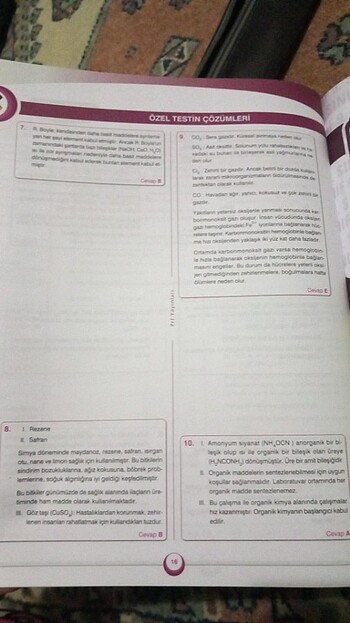 9. sinif kimya soru bankasi - Görsel 7