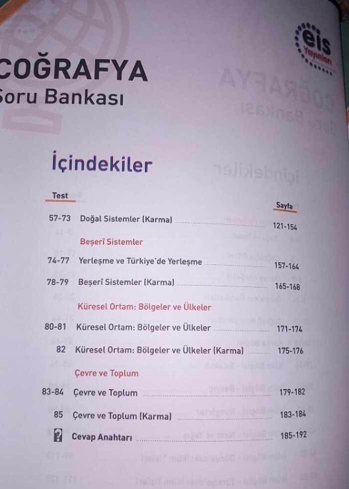 9.sınıf coğrafya soru bankası - Görsel 4