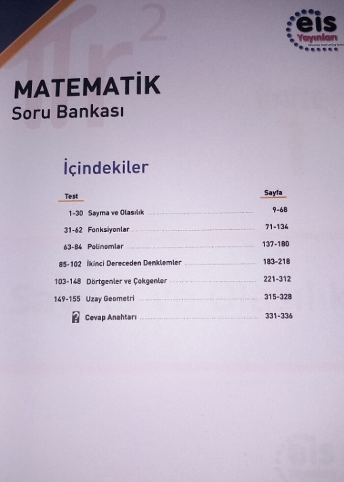 10. sınıf matematik soru bankası  - Görsel 3