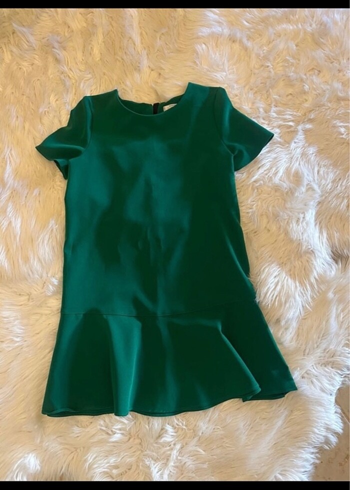 Mango yeşil şık elbise - Görsel 2