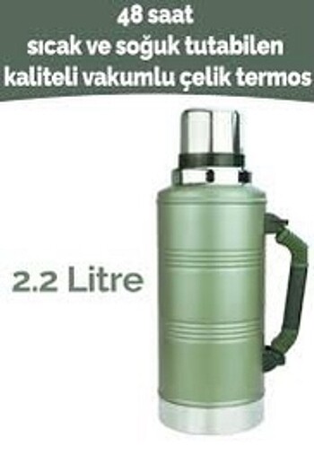  Beden GİNT 2.2lt 48 Saat Sıcaklık Garantili Vakumlu Paslanmaz Çelik Te