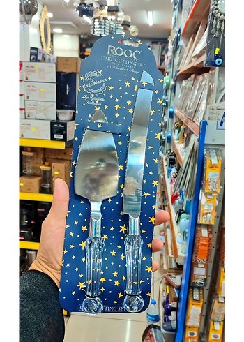 ROOC Lüks Pastakesme Bıçağı Ve Spatula - Görsel 3