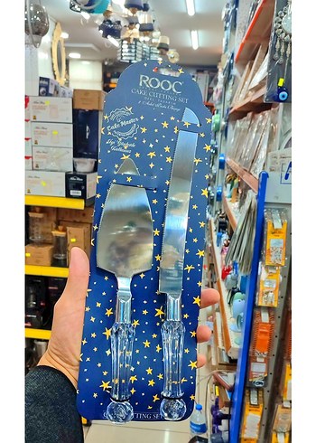 ROOC Lüks Pastakesme Bıçağı Ve Spatula - Görsel 4