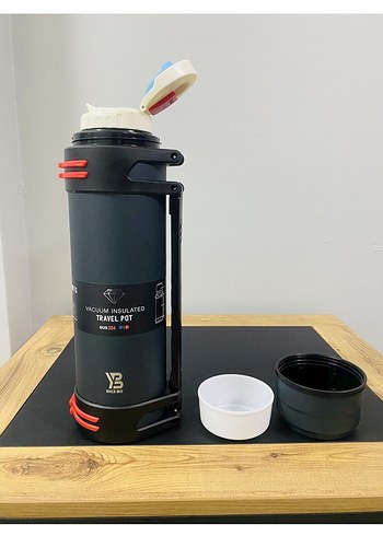 VACCUM 2.5 LİTRE PASLANMAZ ÇELİK TERMOS - Görsel 2