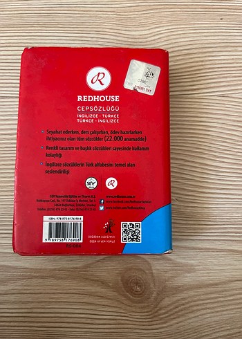 Redhouse İngilizce-Türkçe Cep Sözlüğü - Görsel 2