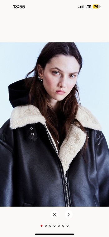 Peluş astarlı oversize ceket