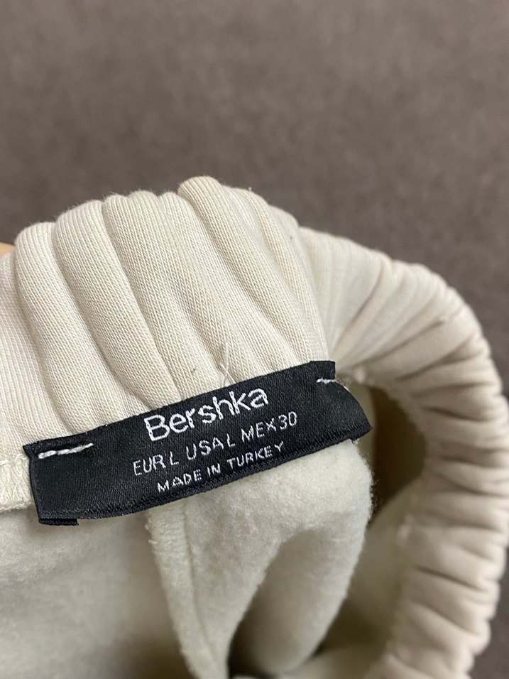 Krem rengi Kadın Pamuklu Rahat Kesim Eşofman - Görsel 4