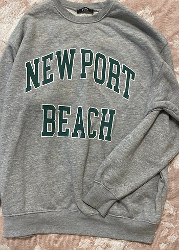 Gri Baskılı Kadın Sweatshirt addax - Görsel 2