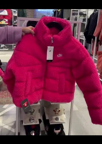 Nike nike pembe peluş mont