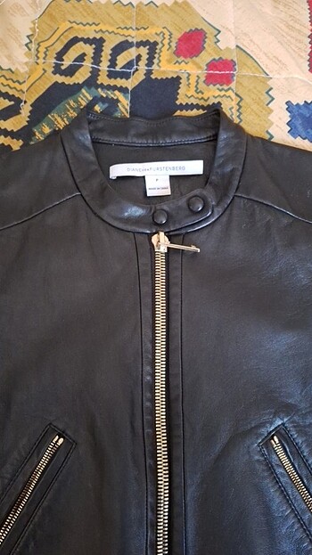 Diane Von Furstenberg Deri ceket Diana von