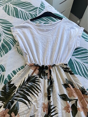 LC Waikiki Beli lastikli çiçekli elbise