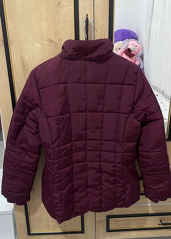 LC Waikiki Bordo Kapitone Sisme Ceket