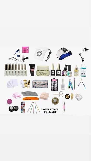 Protez Tırnak & Nail Art Profesyonel Set