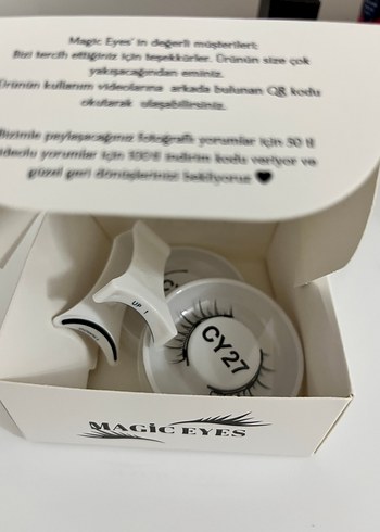 Diğer CY27 Mıknatıslı İpek Kirpik