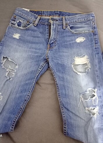 Yirtmacli jean 