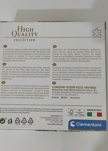 Clementoni 1000 Parça Pastel Renkli Puzzle - Görsel 2