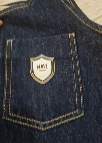 l Beden Kızlar İçin Lacivert Denim Tulum Kot