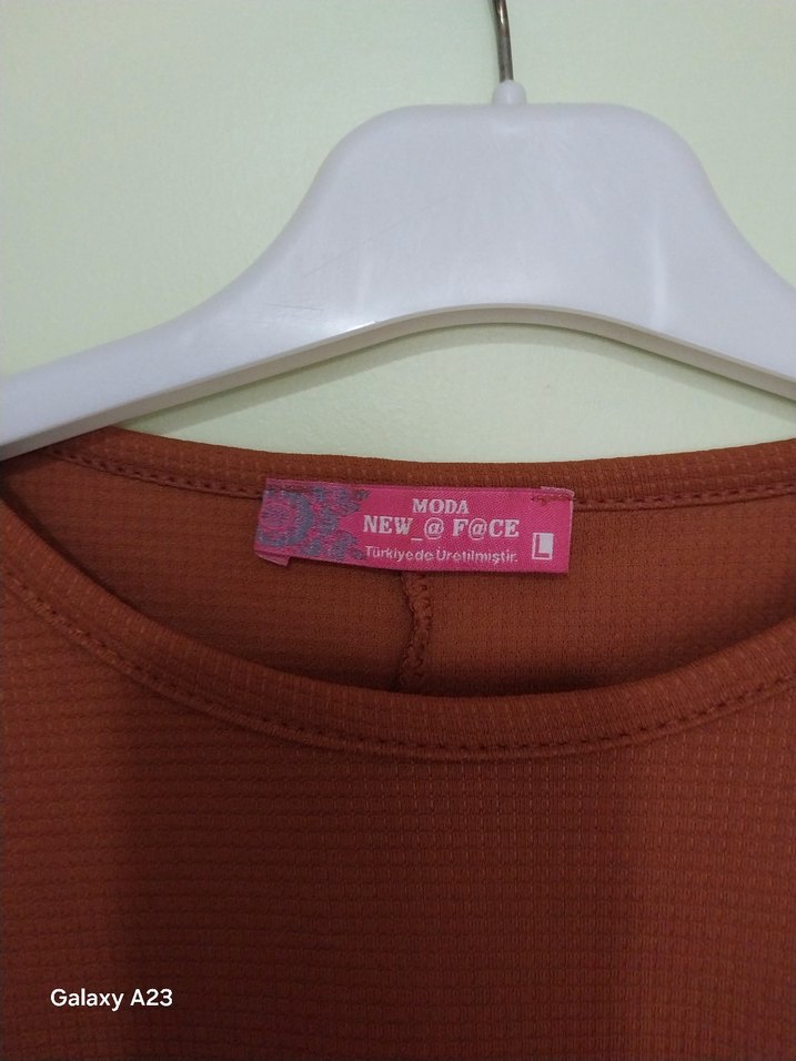 Uzun Kollu Kahverengi Süet Tunik - Görsel 3