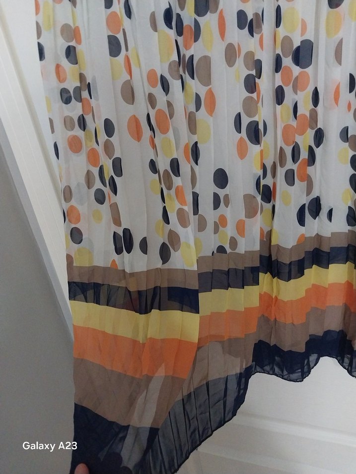 Renkli Pilili Midi Bohem Etek - Görsel 3