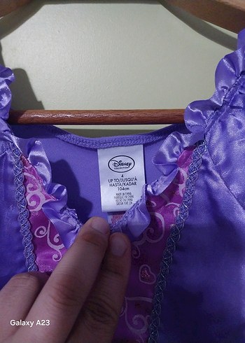 Mor Bohem Tarzı Nakışlı Kız Çocuk Elbisesi - Görsel 4