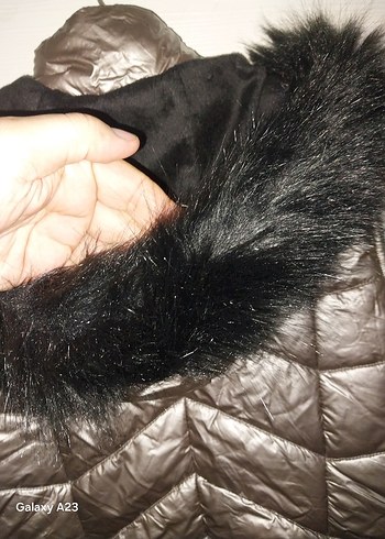 Gri Kürklü Kadın Yelek - Görsel 5