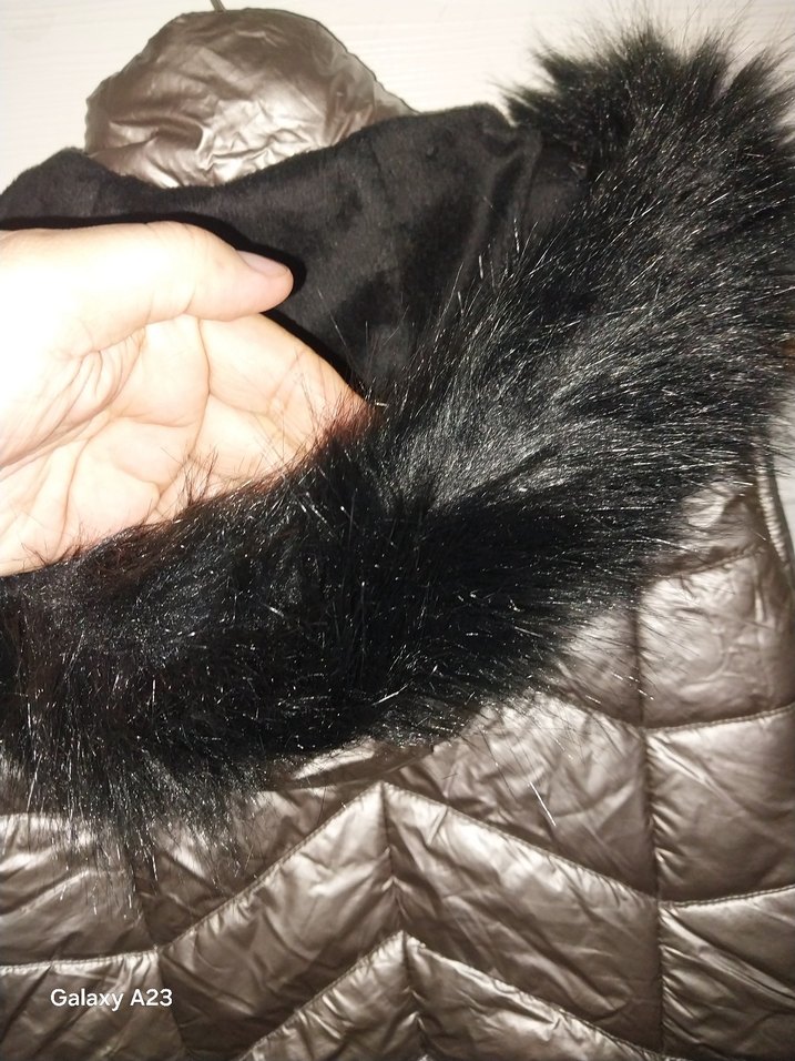 Gri Kürklü Kadın Yelek - Görsel 5