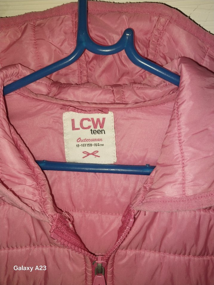 Kız Çocuk Pembe Kapüşonlu Fermuarlı Ceket - Görsel 2