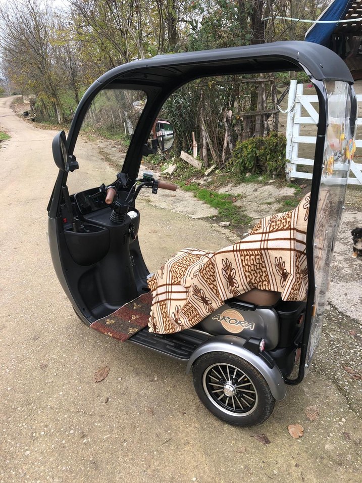 Gri Kapalı Üç Tekerlekli Bisiklet - Görsel 2