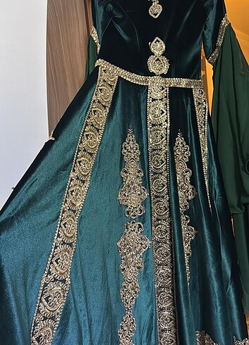 Kaftan ve iç abiye elbisesi 