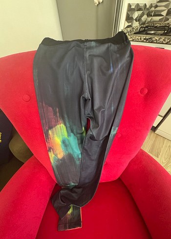 s Beden Kadın Çok Renkli Tie-Dye Uzun Tayt