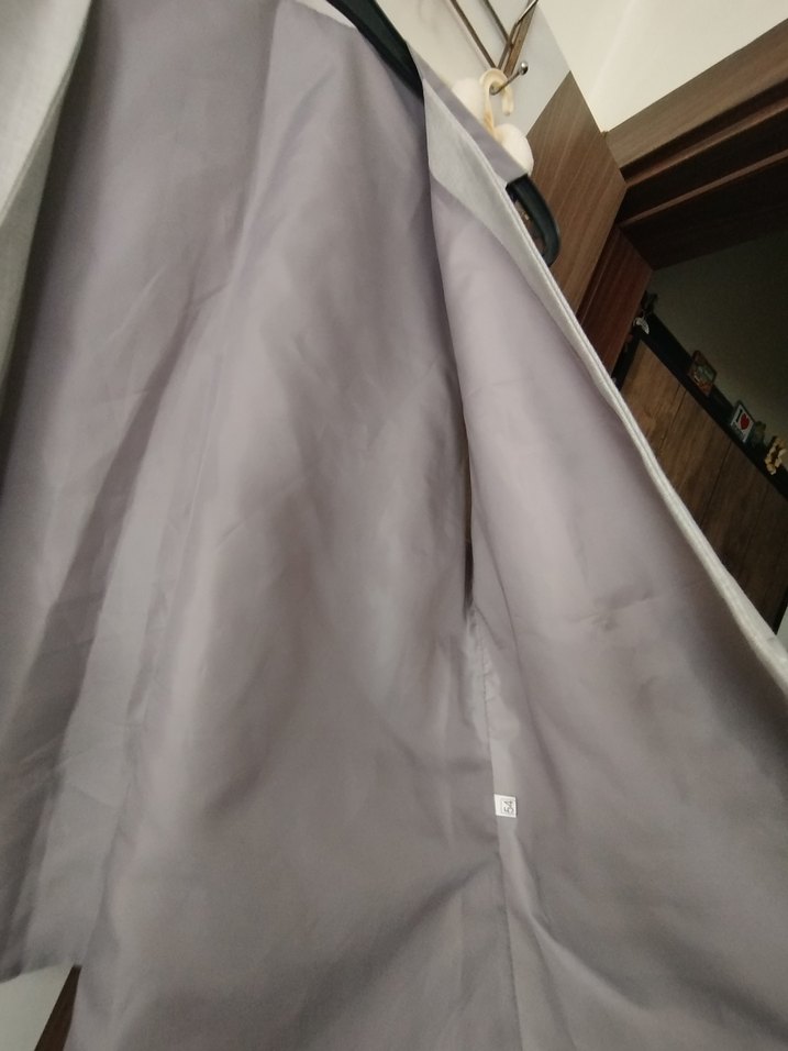 Gri Keten Kumaşlı Düğmeli Kolsuz Yelek - Görsel 5