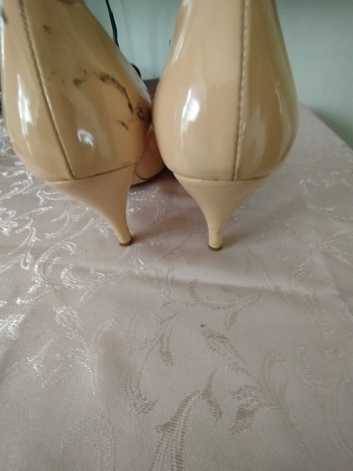 Bej Rugan Stiletto Kadın Ayakkabı - Görsel 4