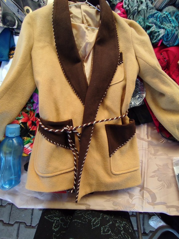 Kahverengi Kuşaklı Vintage  erkek roşterşamber - Görsel 2