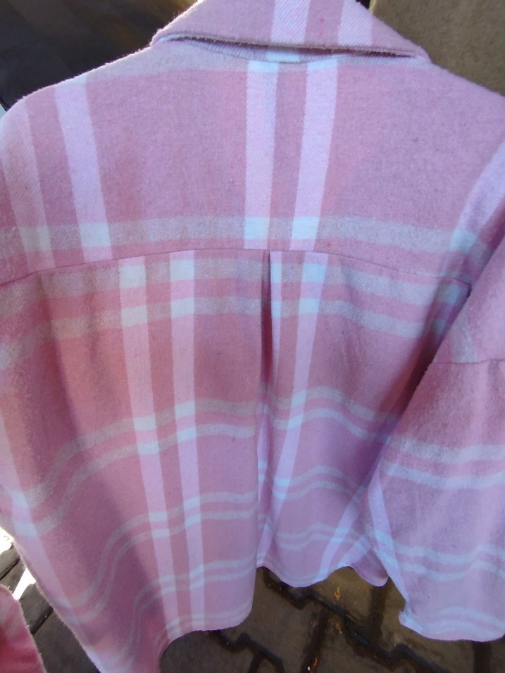 Pembe Düğmeli Midi Kadın Gömlek - Görsel 3