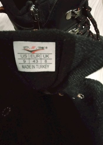 DS. M OUTDOOR Siyah Erkek Biker Botları Desenli - Görsel 5