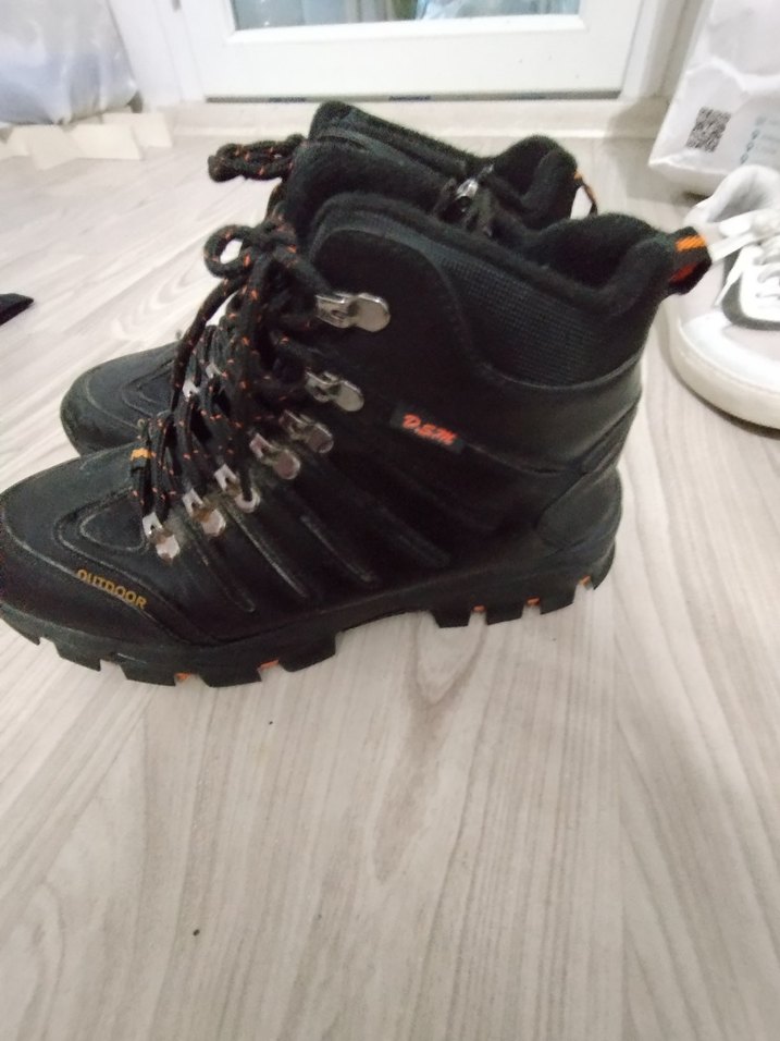 DS. M OUTDOOR Siyah Erkek Biker Botları  Desenli - Görsel 2