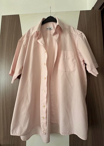 Pembe Kısa Kollu Gömlek