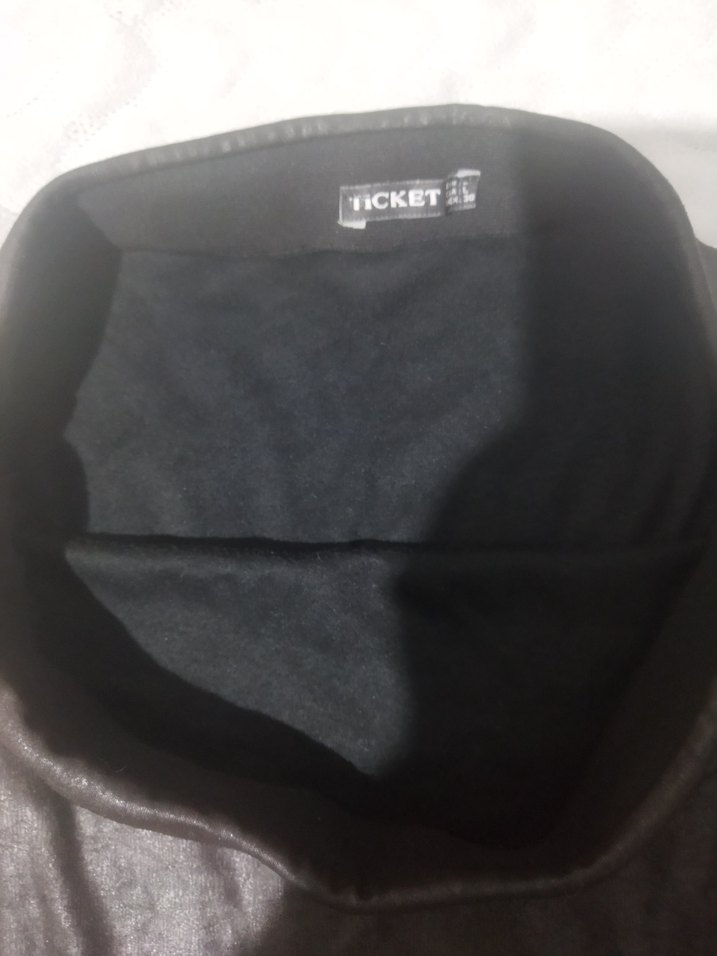 Siyah Deri Midi Kalem Etek - Görsel 2