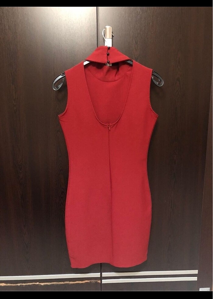 Kiremit renk elbise - Görsel 2